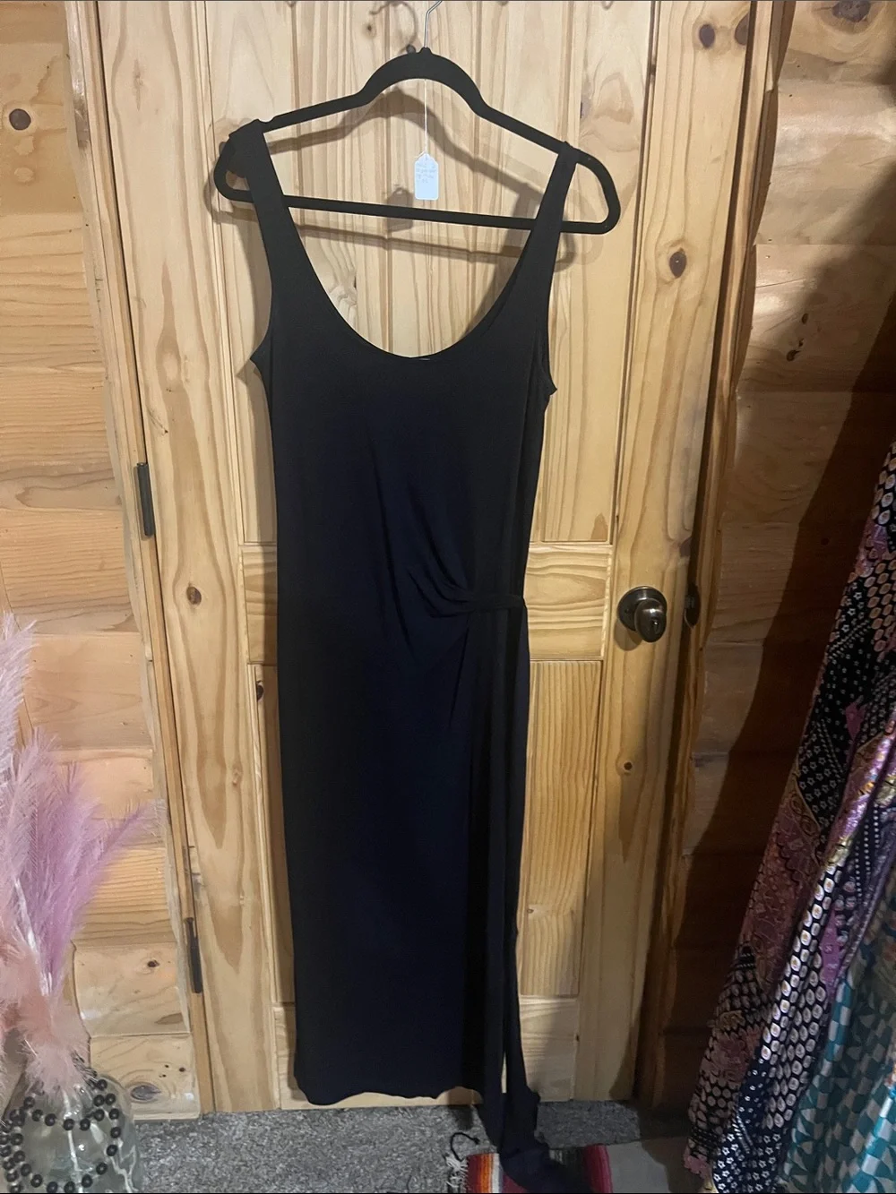 Vince Black Side-Tie Maxi Dress - Picture 4 of 5